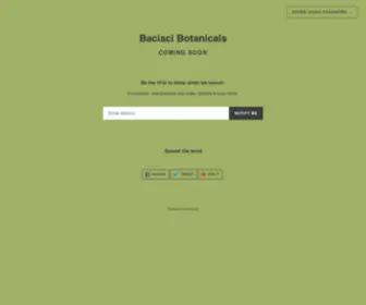 Baciaci.com(Baciaci Botanicals) Screenshot