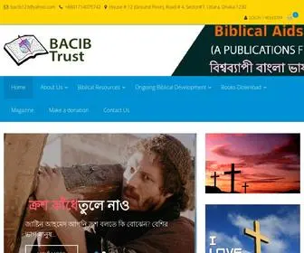 Bacib.org(Biblical Aids for Churches & Institutions in Bangladesh) Screenshot