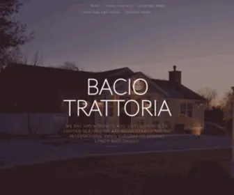 Baciotrattoria.com(Bacio Trattoria) Screenshot