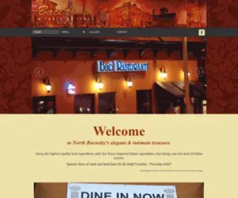 Bacirestaurant.ca(Baci Restaurant) Screenshot
