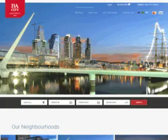 Bacityapartments.com(Apartments for rent in Buenos Aires city) Screenshot