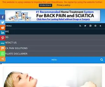 Back-Pain-Relief-Tips.com(Back Pain Be Gone) Screenshot