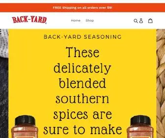 Back-Yardsouthernstyle.com(BACK-YARD Southern Style all-purpose seasoning) Screenshot