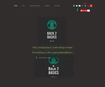 Back2Basicsmode.com(My show will be about every topic but it will all come down to Basics for example) Screenshot