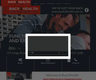 Back2Health.com.au(Back2Health is your local Chiropractor in PIMLICO serving all of your needs. Call us today at (07)) Screenshot
