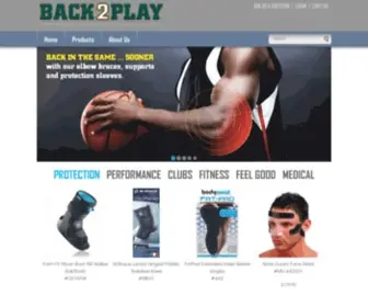 Back2Play.com(Sports Medical Bracing) Screenshot