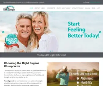 Back2Strength.net(Chiropractor Eugene) Screenshot