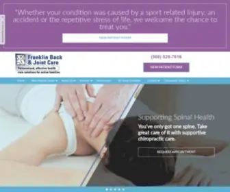 Backandjoint.net(Franklin Back & Joint Care) Screenshot