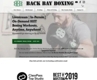 Backbayboxing.com(Best Online Boxing Classes) Screenshot