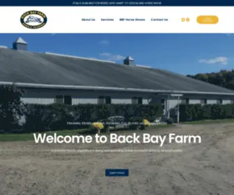 Backbayfarm.com(Back Bay Farm) Screenshot