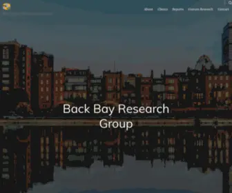 Backbayresearchgroup.com(  Back Bay Research Group) Screenshot