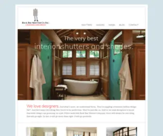 Backbayshutter.com(Shutters And Shades) Screenshot