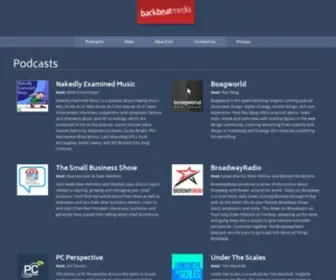 Backbeatmedia.com(Sponsorships for Premier Podcasts and Sites) Screenshot