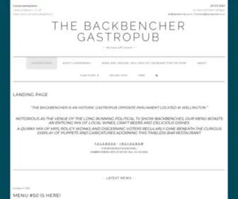 Backbencher.co.nz(The Backbencher Gastropub) Screenshot