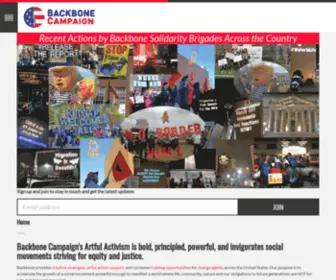 Backbonecampaign.org(Backbonecampaign) Screenshot