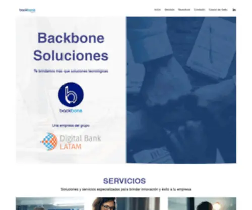 Backboneing.com(Backbone Ingenieros) Screenshot