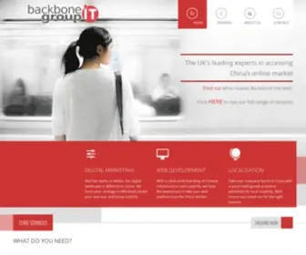 Backboneitgroup.com(China Search Marketing and Web Development) Screenshot