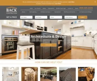 Backconstruction.com(Home Remodeling Contractor Lexington KY) Screenshot