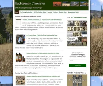 Backcountrychronicles.com(Backcountry Chronicles) Screenshot