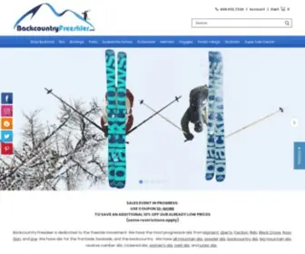 Backcountryfreeskier.com(Montana's Progessive Ski Shop) Screenshot