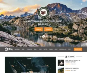 Backcountryhunters.org(Backcountry Hunters & Anglers) Screenshot