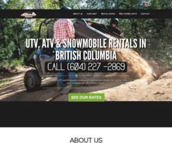 Backcountryrentals.ca(British Columbia ATV & Snowmobile Rentals #1) Screenshot