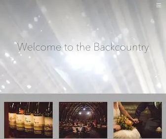 Backcountrywinery.com(Backcountry Winery) Screenshot