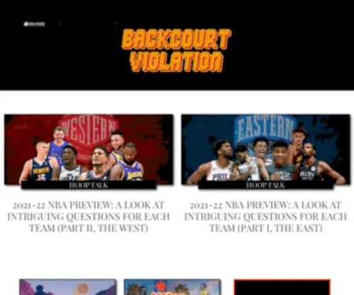 Backcourtviolation.com(Backcourt Violation) Screenshot