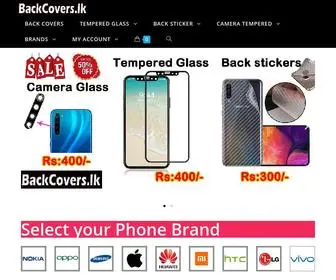 Backcovers.lk(Online Back Covers store in Srilanka) Screenshot