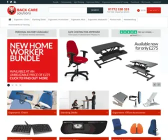 Backcs.co.uk(Ergonomic Office Equipment) Screenshot