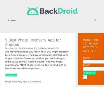 Backdroid.com(Android Apps) Screenshot
