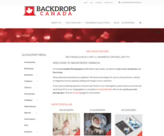 Backdropscanada.ca(Backdrops Canada) Screenshot