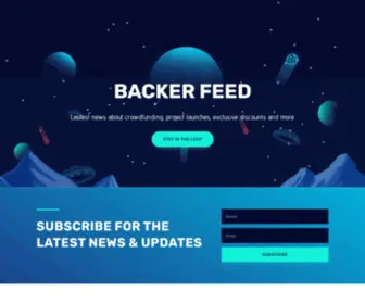 Backerfeed.com(Backer Feed) Screenshot