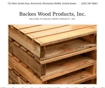 Backeswoodproducts.com(Backes Wood Products) Screenshot