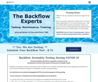 Backflowconsulting.com(Backflow Consulting & Training) Screenshot