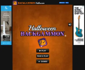 Backgammonhalloween.com(Halloween Backgammon) Screenshot
