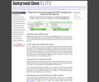 Backgroundcheckelite.com(FREE Background Check) Screenshot