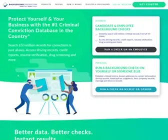 Backgroundchecks.com(Online Background Checks and Criminal Reports) Screenshot