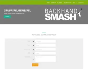 Backhandsmash.se(Hem) Screenshot