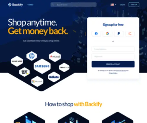 Backify.com(Backify is completely free to join) Screenshot