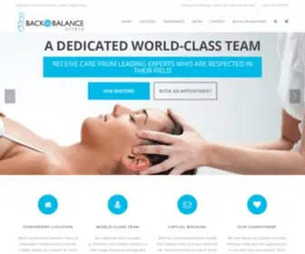 Backinbalanceclinic.com(Downtown Toronto Chiropractors) Screenshot