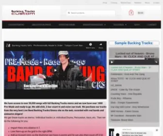 Backingtrackscustom.com(Band Backing Tracks custom Multitrack Cover Band Tracks) Screenshot