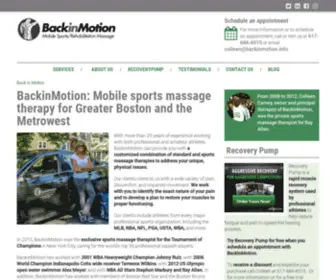 Backinmotion.info(Backinmotion info) Screenshot