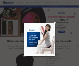 Backjoy.com.ph(Improve Your Posture) Screenshot