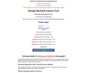 Backlink-Indexer.com(Google Backlink Indexer) Screenshot