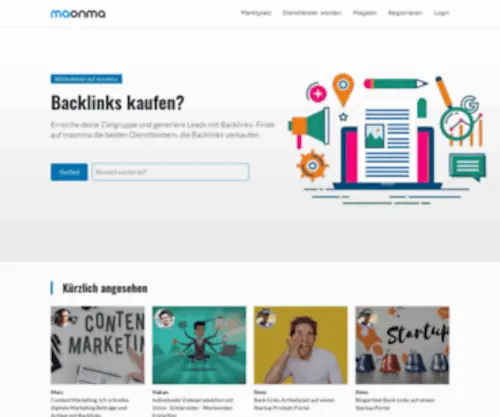 Backlink-Kaufen.com(Backlinks kaufen und verkaufen Back) Screenshot