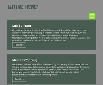 Backlink-Umsonst.de(Pagerank) Screenshot