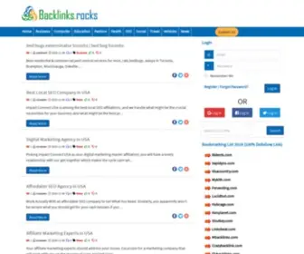 Backlink.rocks(Free Social Bookmarking Sites) Screenshot