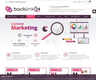 Backlink24.pl(Duży wybór pakietów SEO) Screenshot