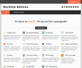 Backlinkadvices.com(Backlink) Screenshot